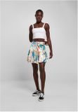 Urban Classics Ladies AOP Satin Mini Skirt softyellowvacation