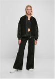 Urban Classics Ladies Oversized Sherpa Mixed Bomber Jacket black