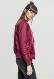 Urban Classics Ladies Basic Bomber Jacket burgundy