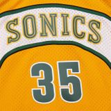 Mitchell &amp; Ness Seattle Supersonics #35 Kevin Durant Alternate Jersey yellow