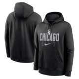 Nike Sweatshirt Men&#039;s MLB Club Slack Fleece Hood Chicago White Sox black