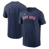 Nike T-shirt Men&#039;s Fuse Wordmark Cotton Tee Boston Red Sox midnight navy