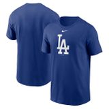 Nike T-shirt Men&#039;s Fuse Large Logo Cotton Tee Los Angeles Dodgers rush blue