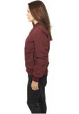 Urban Classics Ladies Diamond Quilt Nylon Jacket burgundy
