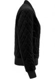 Urban Classics Ladies Diamond Quilt Velvet Jacket black