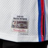 Mitchell &amp; Ness New Jersey Nets #3 Drazen Petrovic white Swingman Jersey 