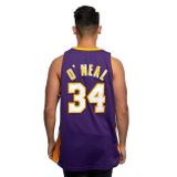 Mitchell &amp; Ness Los Angeles Lakers #34 Shaquille O&#039;Neal purple Swingman Jersey