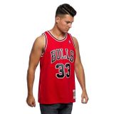 Mitchell &amp; Ness Chicago Bulls #33 Scottie Pippen red Swingman Jersey