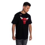 Mitchell &amp; Ness T-shirt Chicago Bulls black HWC Team Logo Traditional