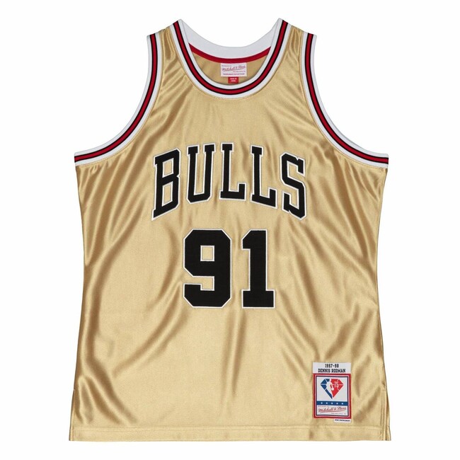 Chicago Bulls Dennis Rodman # 91 Retro Swingman Basketball Jersey Black 