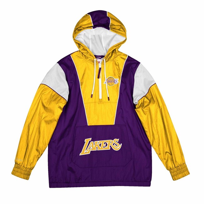  Mitchell & Ness Los Angeles Lakers NBA Margin of Victory  Windbreaker Jacket Jacke Anorak : Clothing, Shoes & Jewelry