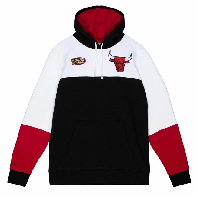 Mitchell & Ness Chicago Bulls Fusion Fleece Hooded Sweatshirt Large