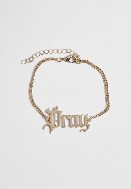 Mr. Tee Pray Chunky Bracelet gold - Gangstagroup.com - Online Hip Hop  Fashion Store