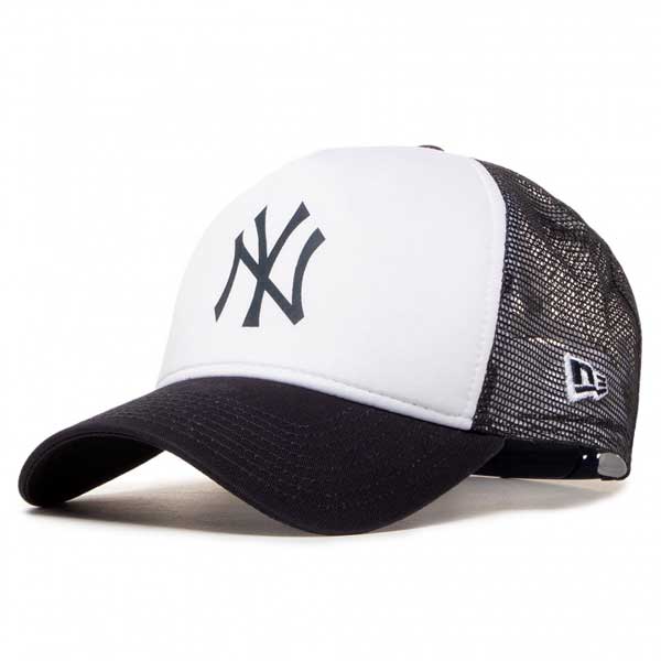 NEW ERA 940 Af trucker MLB team colour block NY cap Black White -   - Online Hip Hop Fashion Store