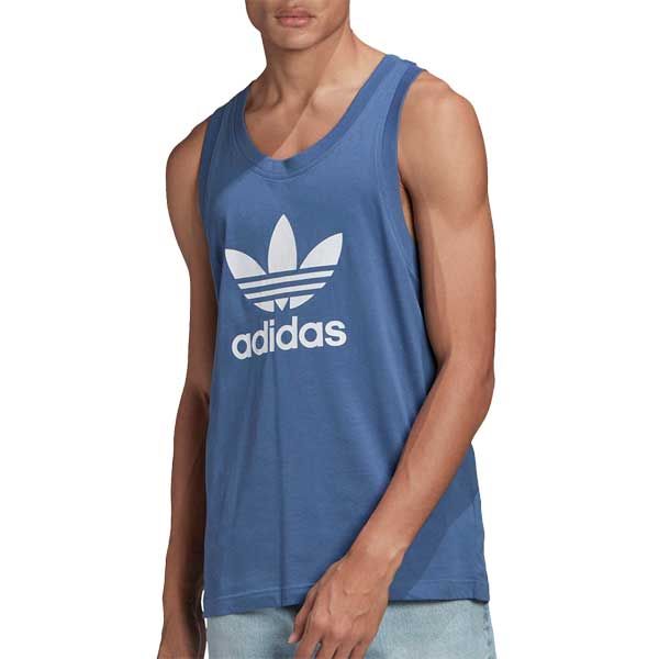 ziel verdacht Ochtend Adidas Trefoil Tank Top Blue - Gangstagroup.com - Online Hip Hop Fashion  Store