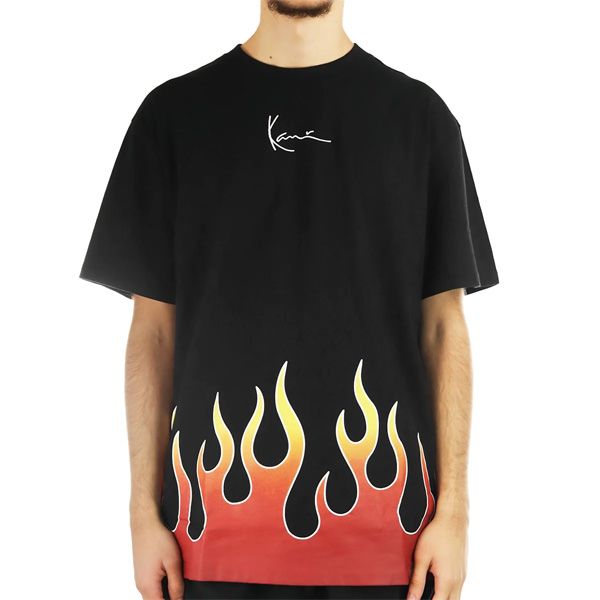 Karl Kani Small Signature Flame Tee Black