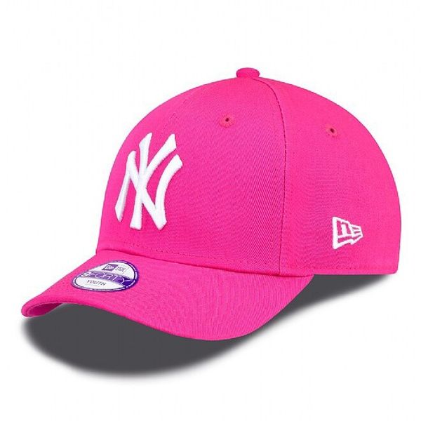 Kids New Era 9Forty Youth MLB Basic New York Yankees cap Pink White