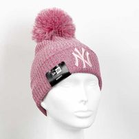 Kids New Era Youth Eng Fit Knit NY Yankees Pink
