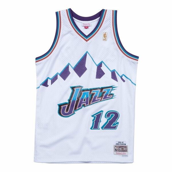 Mitchell & Ness Utah Jazz #12 John Stockton Swingman Jersey white