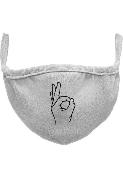 Mr. Tee Easy Face Mask heather grey