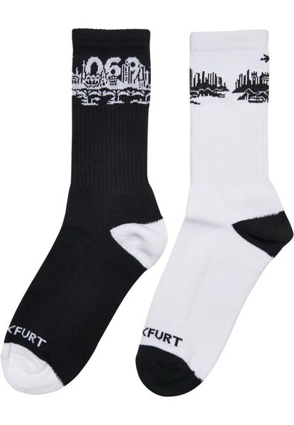 Mr. Tee Major City 069 Socks 2-Pack black/white