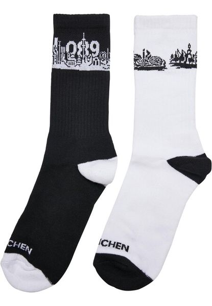 Mr. Tee Major City 089 Socks 2-Pack black/white