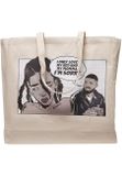 Mr. Tee Sorry Oversize Canvas Tote Bag offwhite