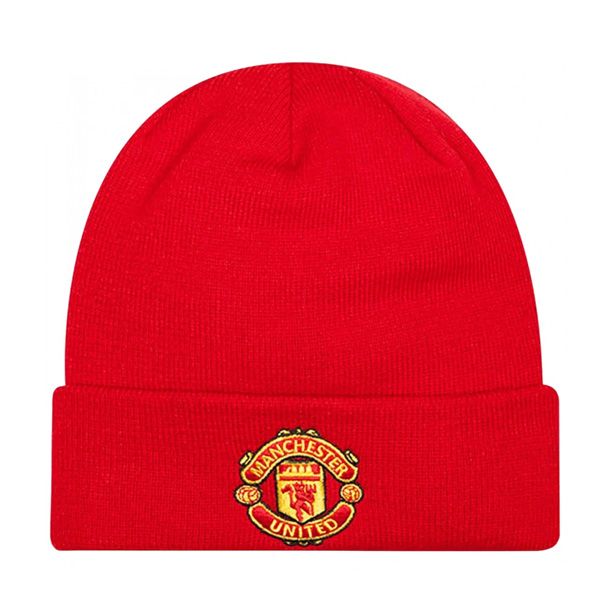 New Era Manchester United Essential Cuff Knit Red
