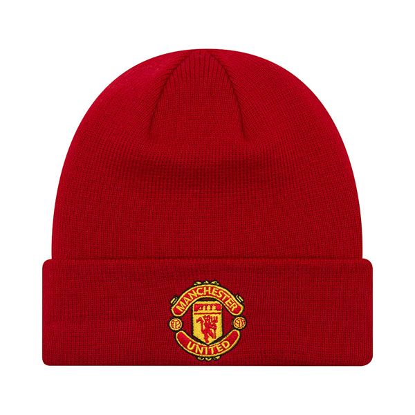 New Era Manchester United FC Youth Red Cuff Knit Beanie