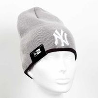 New Era MLB Team Skull knit NY Yankees Grey