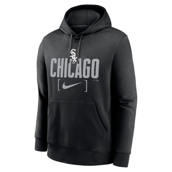 Nike Sweatshirt Men's MLB Club Slack Fleece Hood Chicago White Sox black