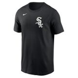 Nike T-shirt Men's Fuse Wordmark Cotton Tee Chicago White Sox black