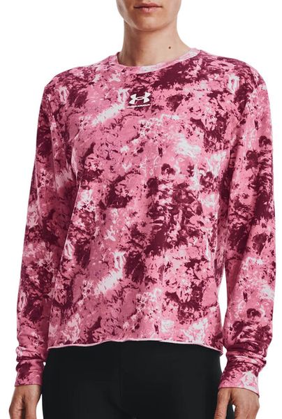Under Armour Rival Terry Print Crew-PNK