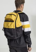 Urban Classics Backpack Colourblocking chrome yellow/black/black