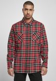 Urban Classics Checked Roots Shirt red/black