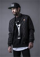 Urban Classics Diamond Quilt Nylon Jacket black - Gangstagroup.com - Online  Hip Hop Fashion Store