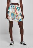 Urban Classics Ladies AOP Satin Mini Skirt softyellowvacation