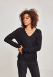 Urban Classics Ladies Back Lace Up Sweater black