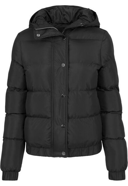Urban Classics Ladies Hooded Puffer Jacket black