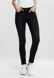 Urban Classics Ladies Skinny Denim Pants black washed