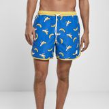 Urban Classics Pattern Retro Swim Shorts banana aop
