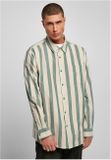 Urban Classics Striped Shirt greenlancer/softseagrass