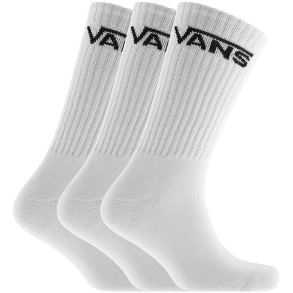 VANS MN CLASSIC Crew 3 pairs White Size 38,5-42EU