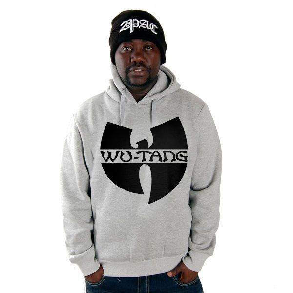 Hoody Online Fashion Store Gangstagroup.com Wu-Wear heather - Wu-Wear Logo grey - Hip Hop