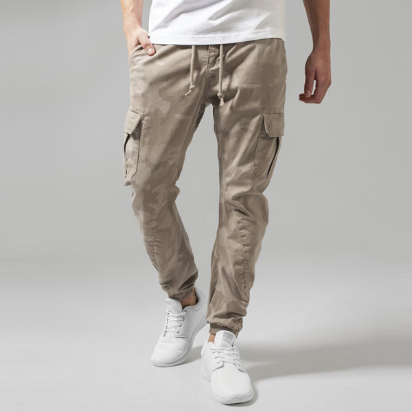 Urban Classics Camo Cargo Jogging Pants sand camo -  -  Online Hip Hop Fashion Store