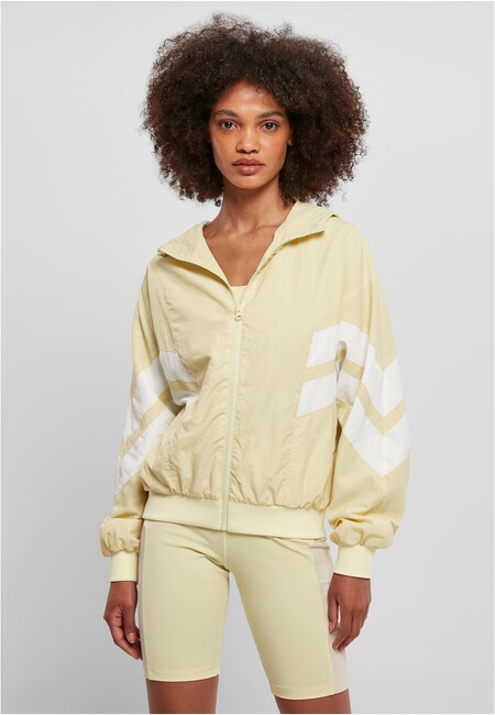 Classics - Ladies Gangstagroup.com Batwing softyellow/white Hip Crinkle Jacket Hop - Fashion Store Online Urban