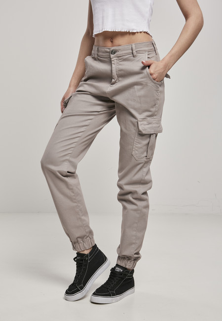 Urban Classics Ladies High Waist Cargo Pants duskrose -  -  Online Hip Hop Fashion Store