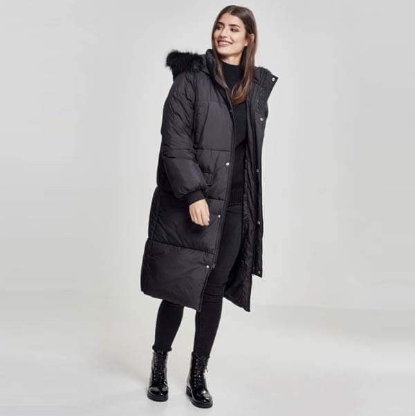 Fake Fur Sherpa Parka Winter Jacket Urban Classics Ladies 