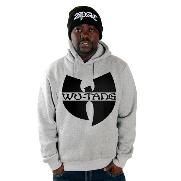 Mens Hooded Sweatshirt Wu Tang Personality Street Trend Creation Gray